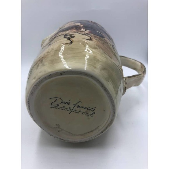 Dario Farrucci Designs Ceramic Pitcher Grapevine Theme With Handle - Picture 8 of 15